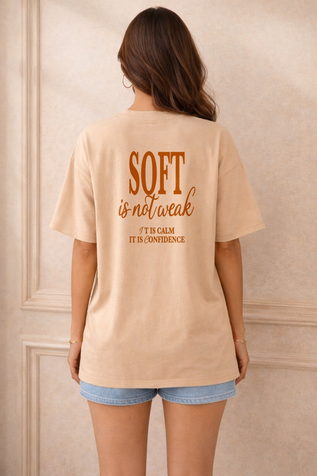 Zwuri Women | SoftPOWER - Caramel Kiss Oversized T-Shirt