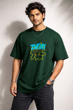 Zwuri Men | Love Buds - Jungle Vibe Oversized T-Shirt
