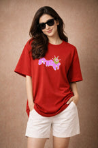 Zwuri Women | Street Style - Cherry Bomb Oversized T-Shirt