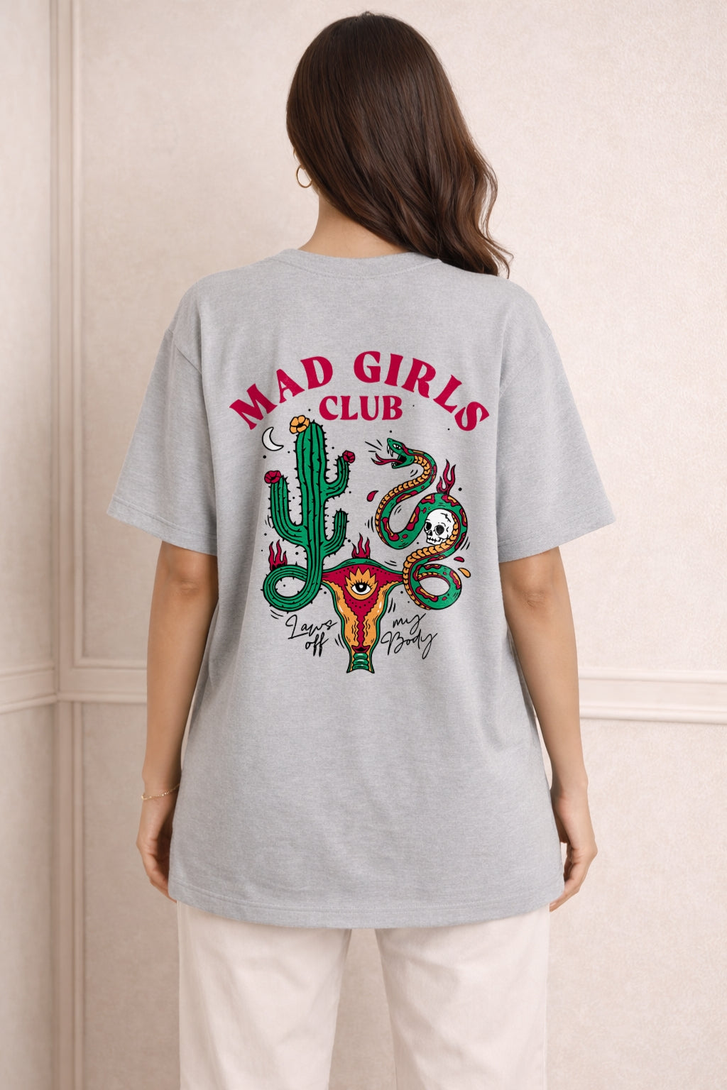 Zwuri Women | Mad Girls Club - Concrete Jungle Oversized T-Shirt