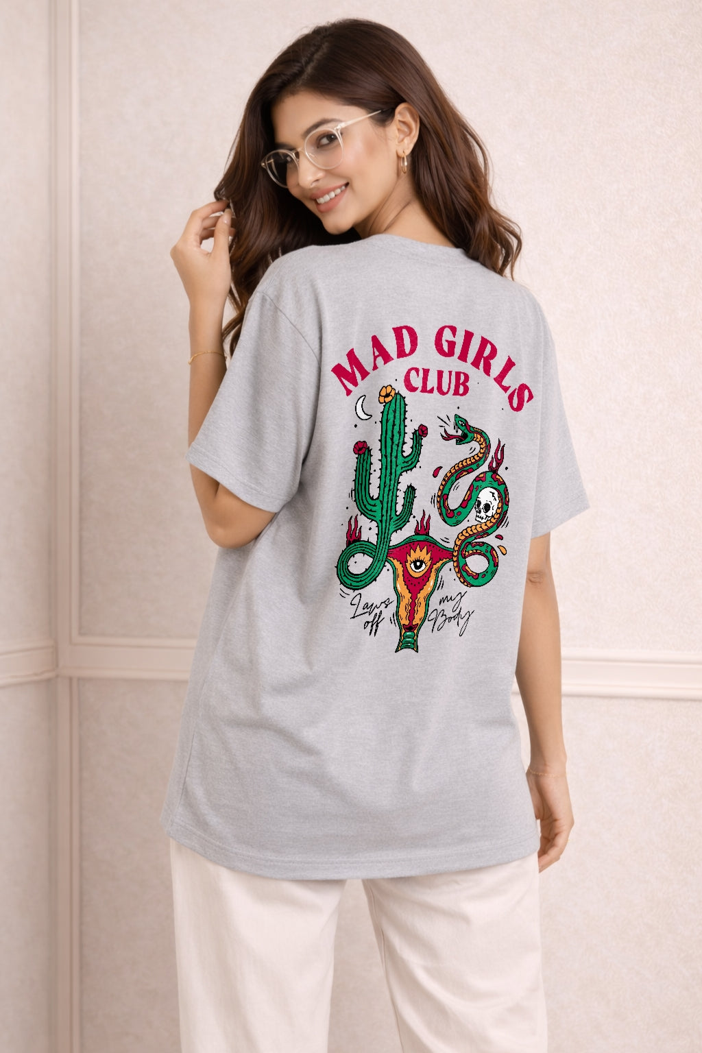 Zwuri Women | Mad Girls Club - Concrete Jungle Oversized T-Shirt
