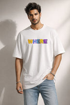 Zwuri Men | Where Are We - Cloud Nine Oversized T-Shirt