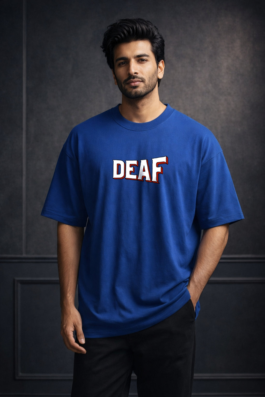 Zwuri Men | Deaf - Ocean Breeze Oversized T-Shirt