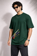 Zwuri Men | Zoro Swords - Jungle Vibe Oversized T-Shirt