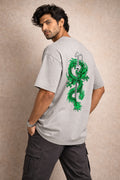 Zwuri Men | Samurai Dragon - Concrete Jungle Oversized T-Shirt