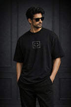 Zwuri Men | Colture - Pitch Black Oversized T-Shirt