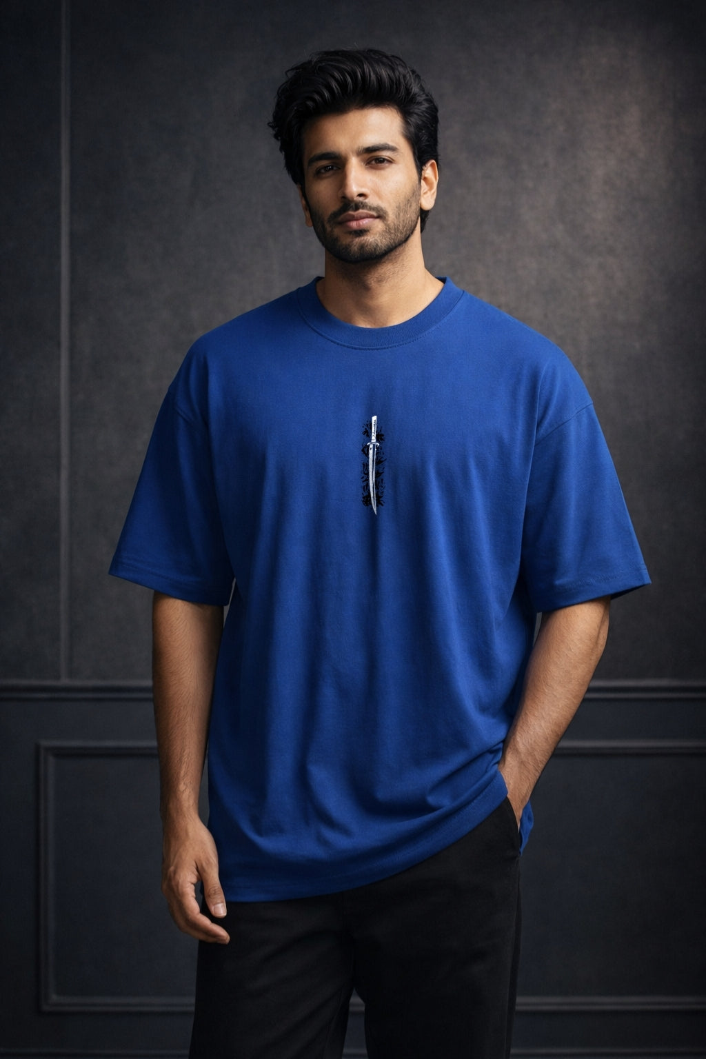 Zwuri Men | Fighter - Ocean Breeze Oversized T-Shirt