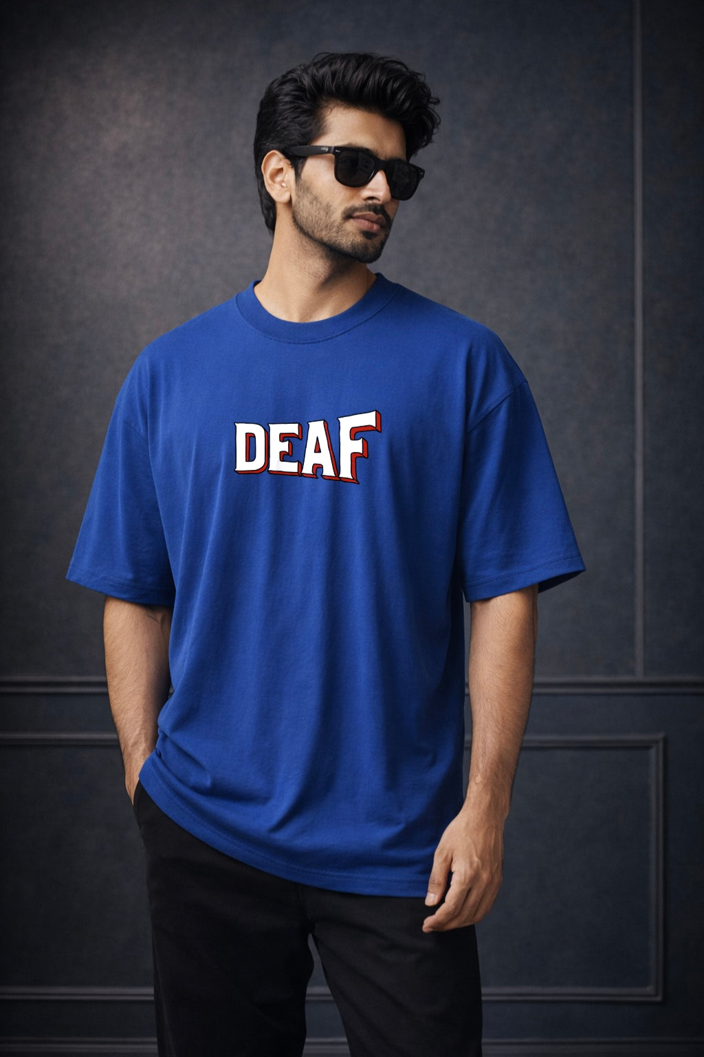 Zwuri Men | Deaf - Ocean Breeze Oversized T-Shirt