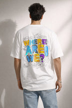 Zwuri Men | Where Are We - Cloud Nine Oversized T-Shirt