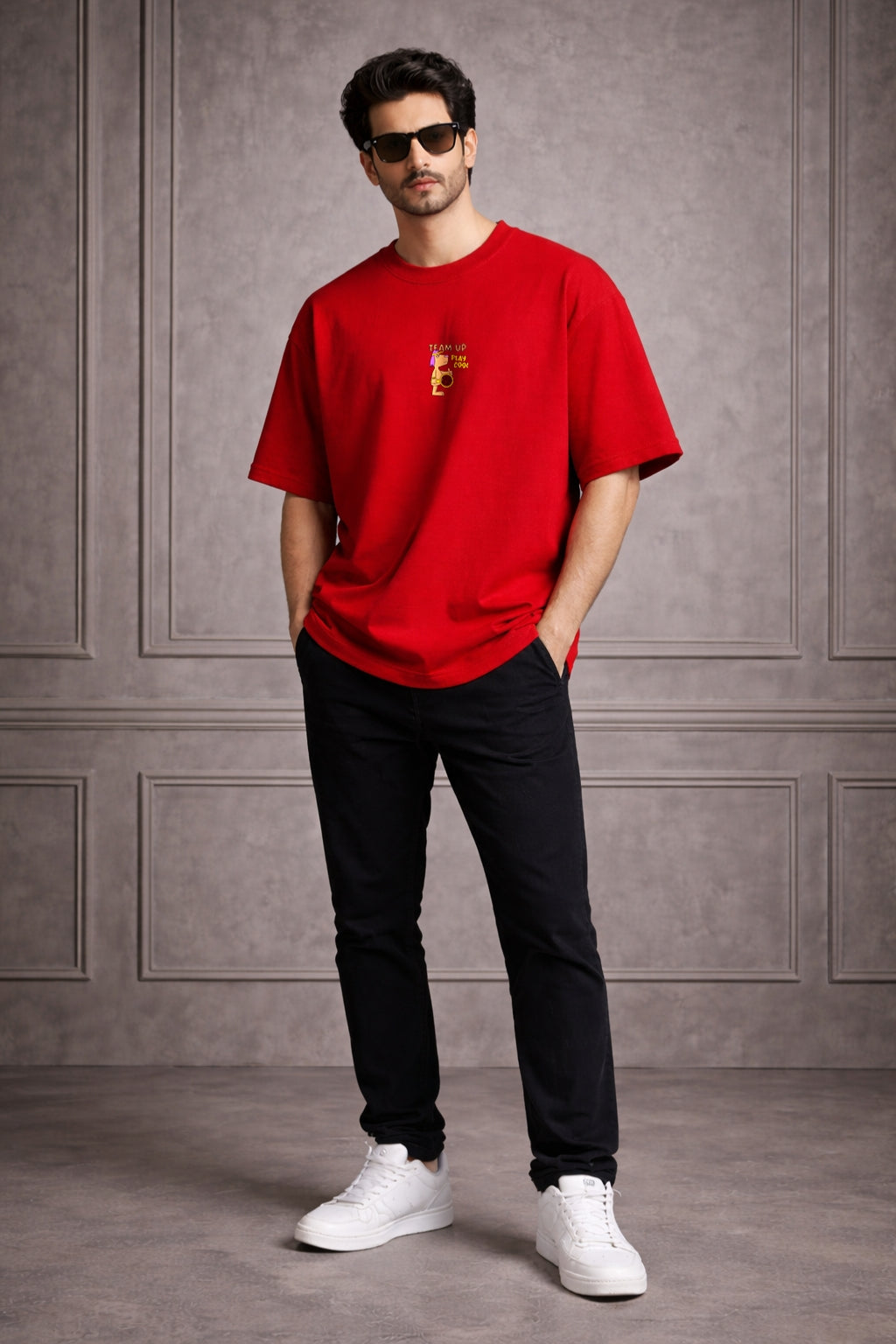 Zwuri Men | Team Up - Cherry Bomb Oversized T-Shirt