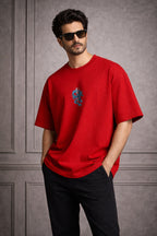 Zwuri Men | Samurai Dragon - Cherry Bomb Oversized T-Shirt