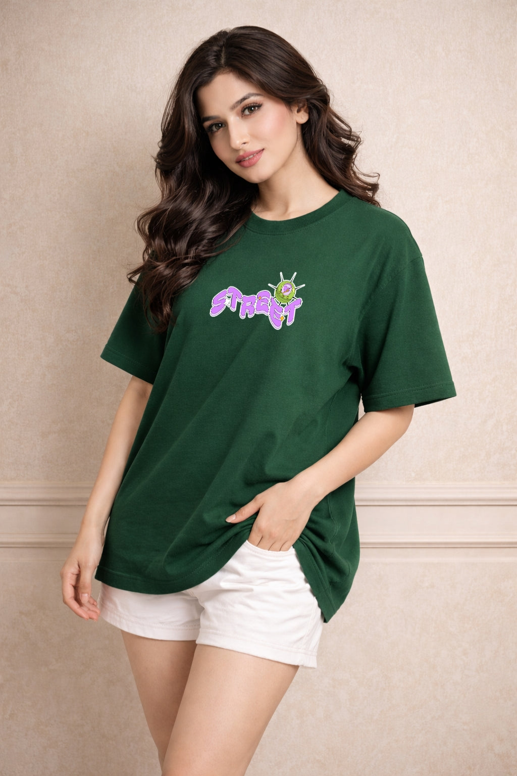 Zwuri Women | Street Style - Jungle Vibe Oversized T-Shirt