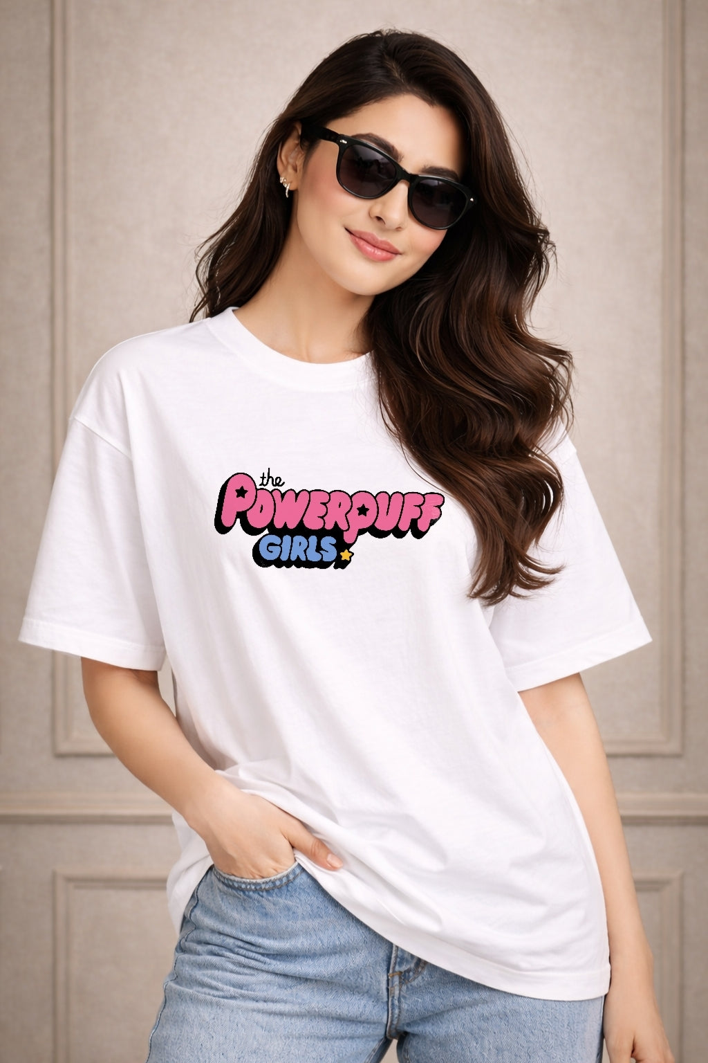 Zwuri Women | Powerpuff Girls - Cloud Nine Oversized T-Shirt
