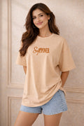 Zwuri Women | SoftPOWER - Caramel Kiss Oversized T-Shirt