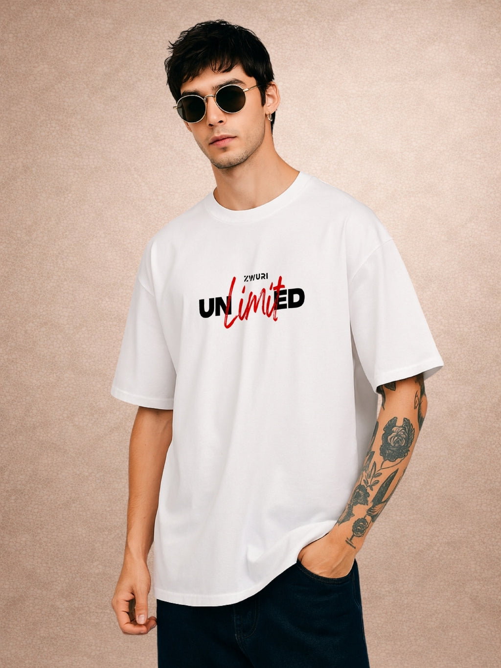 Zwuri Men | Unlimited - Cloud Nine Oversized T-Shirt