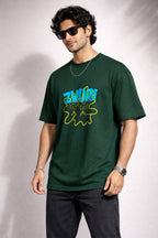 Zwuri Men | Love Buds - Jungle Vibe Oversized T-Shirt