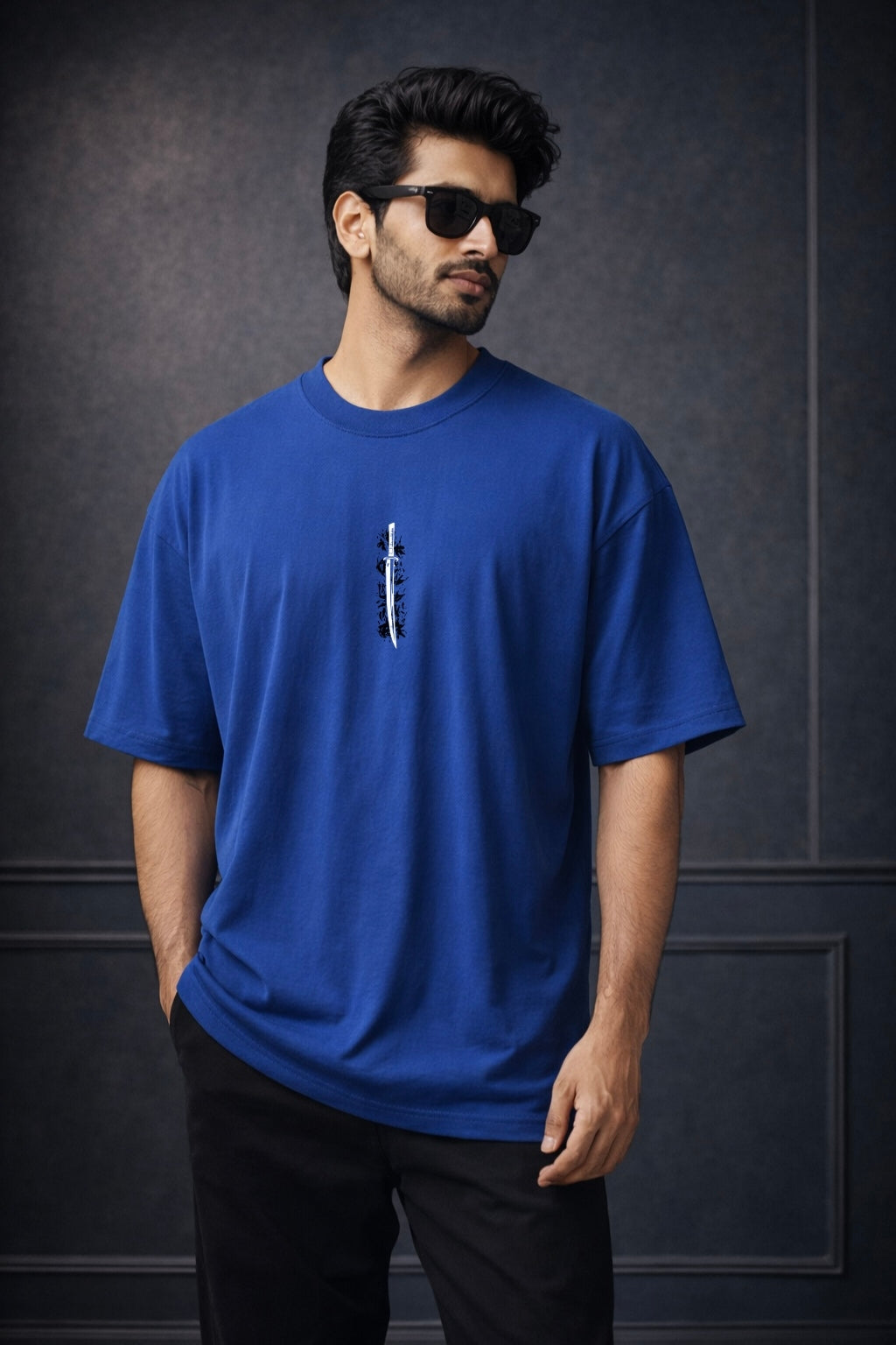Zwuri Men | Fighter - Ocean Breeze Oversized T-Shirt