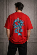 Zwuri Men | Samurai Dragon - Cherry Bomb Oversized T-Shirt