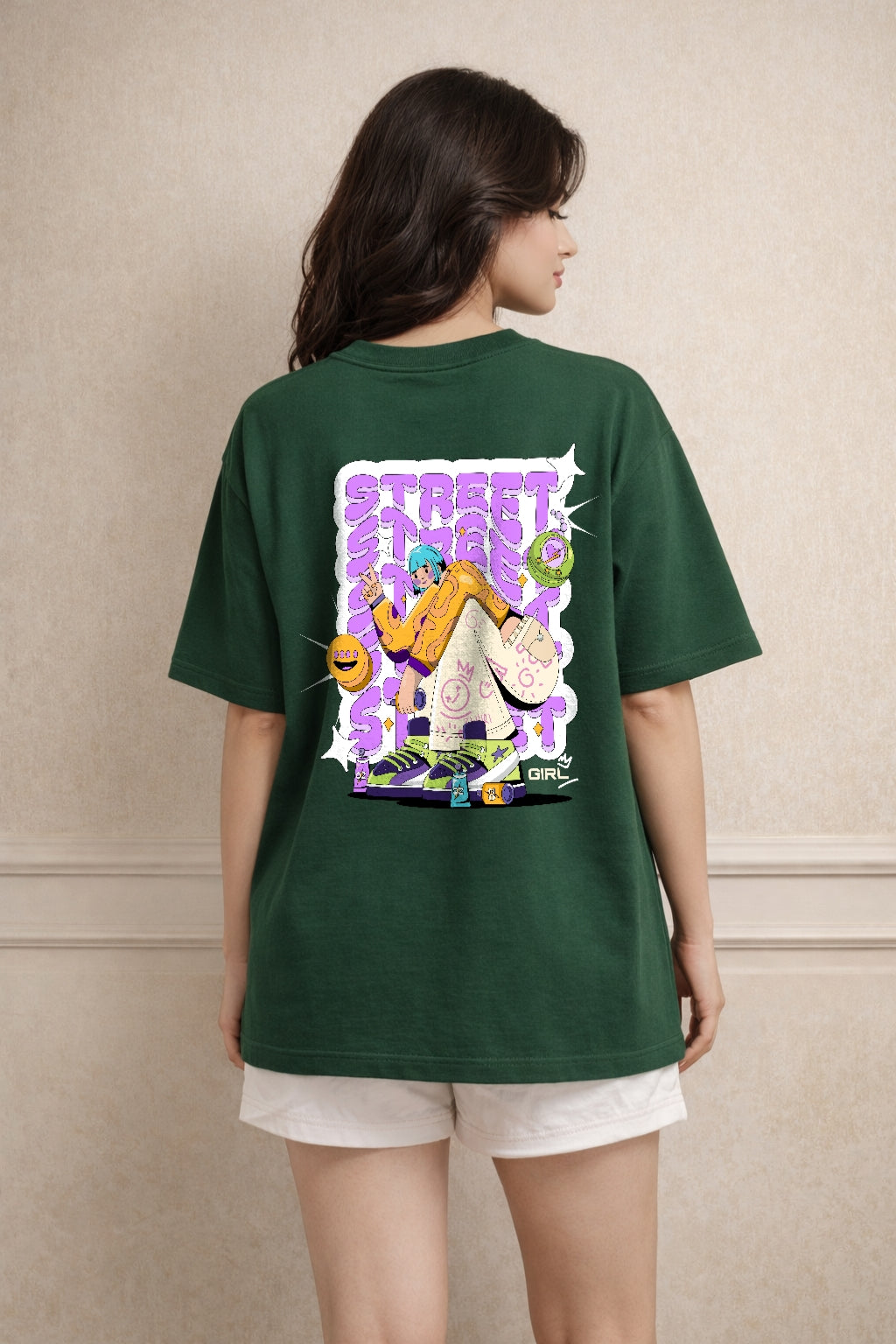 Zwuri Women | Street Style - Jungle Vibe Oversized T-Shirt