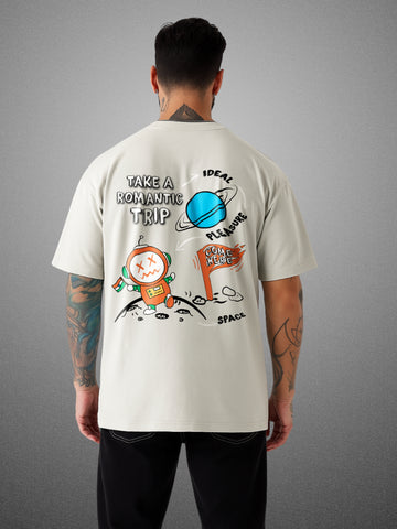🌌 Romsteller Tee "Take a Romantic Trip" Smoke Gray for Men by Zwuri