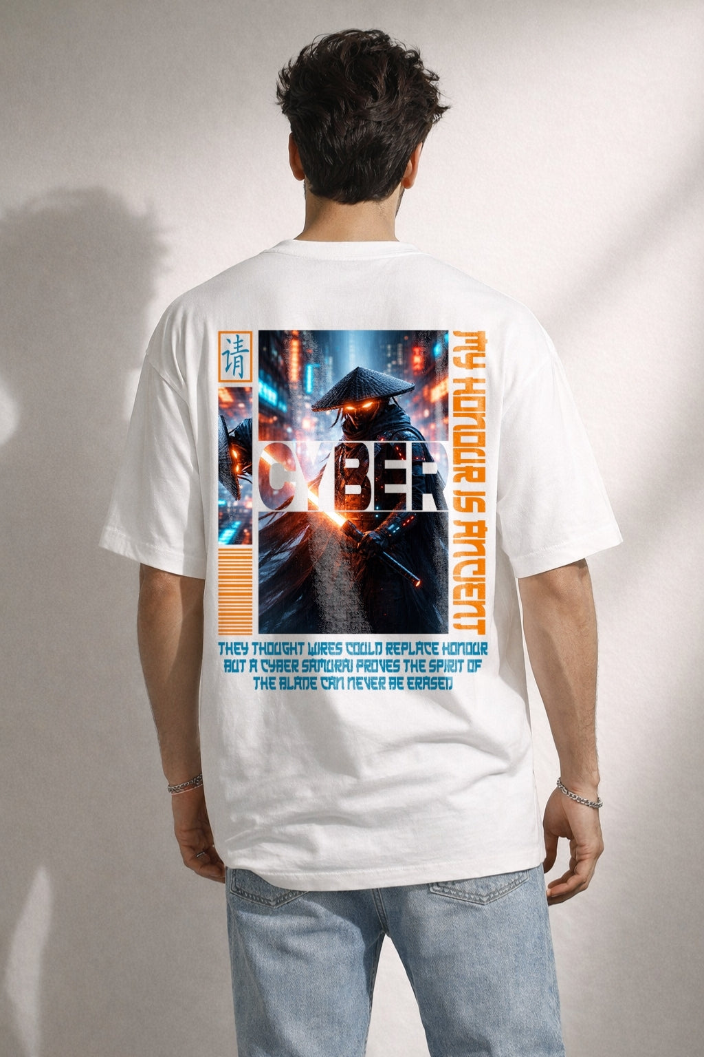 Zwuri Men | Cyber - Cloud Nine Oversized T-Shirt