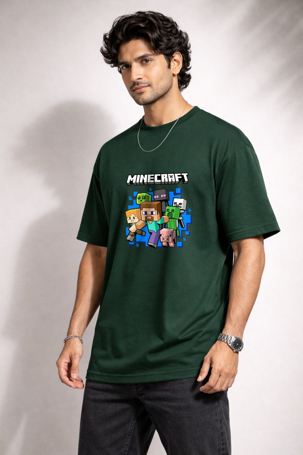 Zwuri Men | Minecraft - Jungle Vibe Oversized T-Shirt