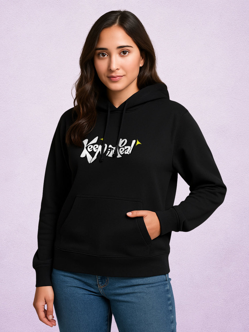 Zwuri Women | Manifest - Pitch Black Oversized Hoodie