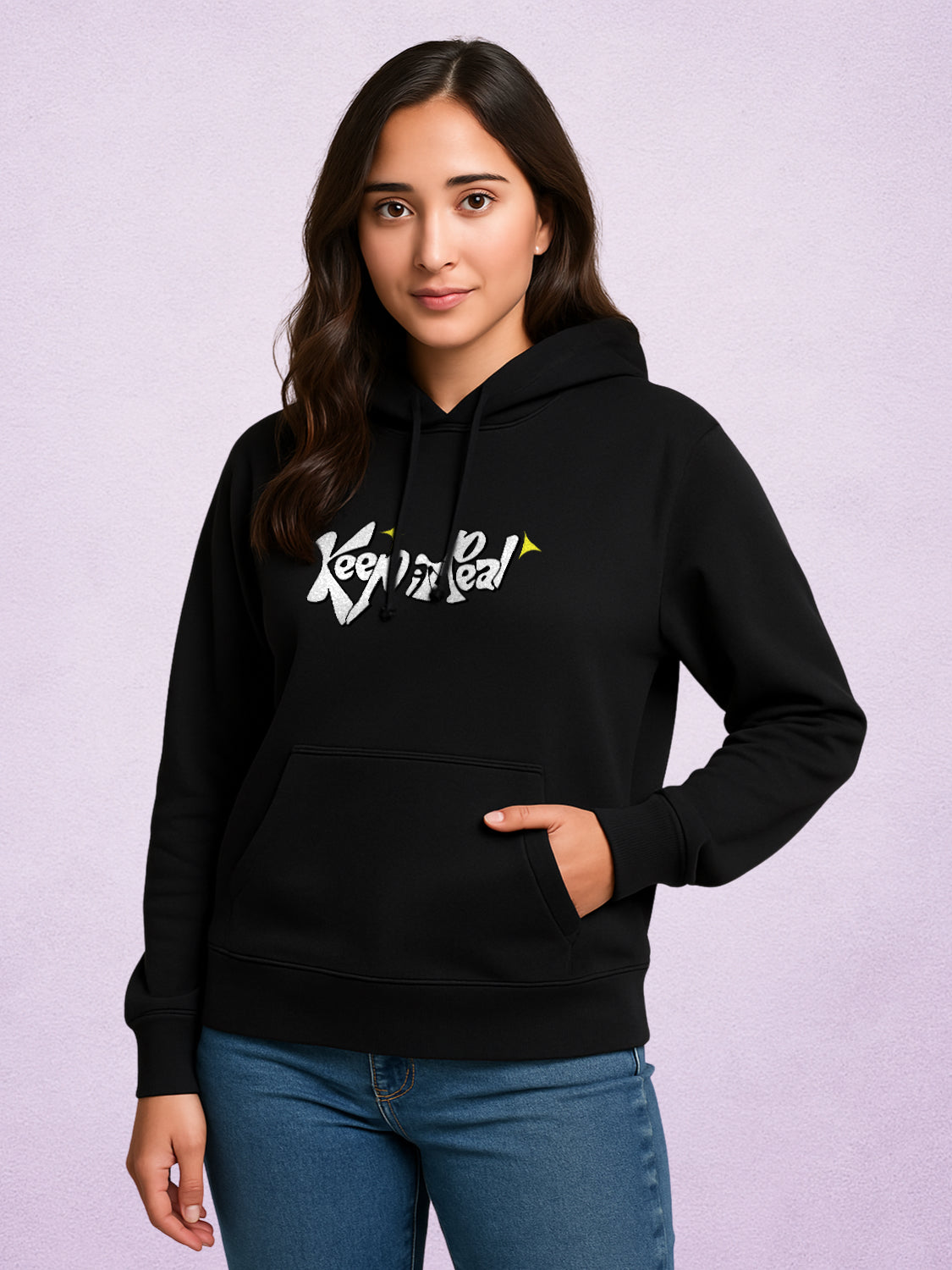 Zwuri Women | Manifest - Pitch Black Oversized Hoodie