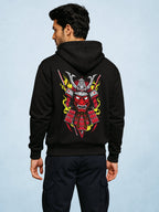 Zwuri Men | Shogun Mode - Pitch Black Oversized Hoodie