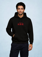 Zwuri Men | Rave - Pitch Black Oversized Hoodie