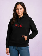 Zwuri Women | Rave - Pitch Black Oversized Hoodie