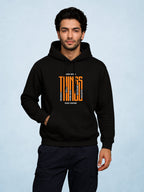 Zwuri Men | Wild Things- Pitch Black Oversized Hoodie