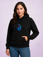 Zwuri Women | Vipers - Pitch Black Oversized Hoodie