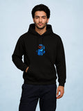 Zwuri Men | Vipers - Pitch Black Oversized Hoodie