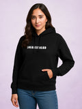 Zwuri Women | Sneakerhead - Pitch Black Oversized Hoodie