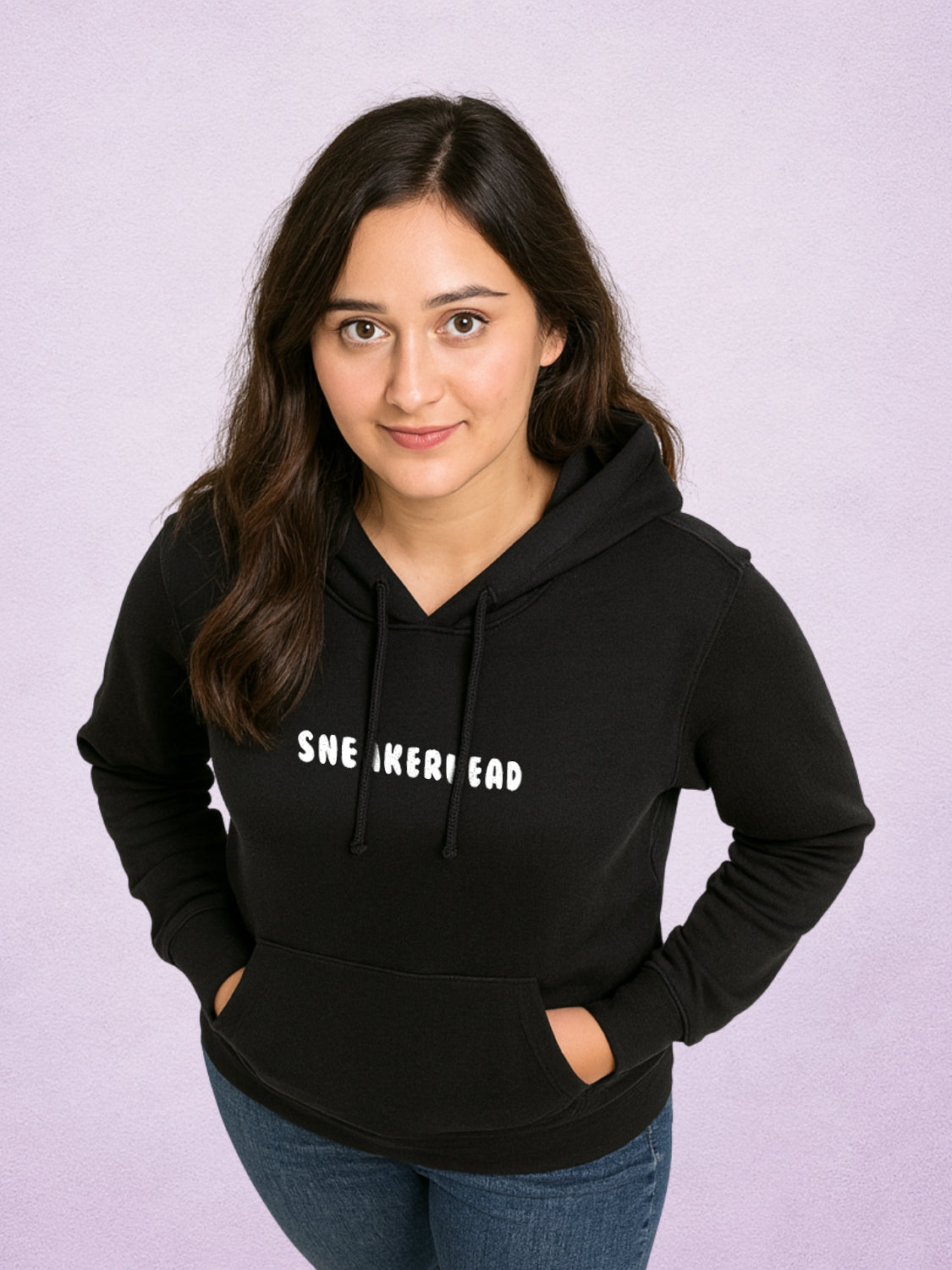 Zwuri Women | Sneakerhead - Pitch Black Oversized Hoodie