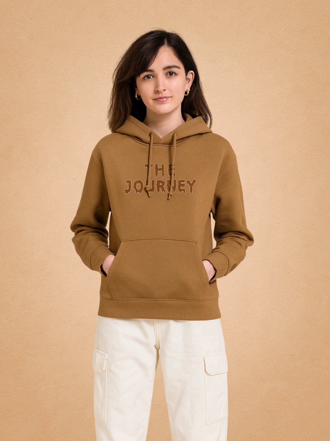 Zwuri Women | Journey - Biscoff Brown Oversized Hoodie