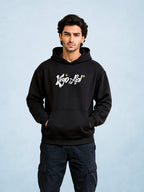 Zwuri Men | Manifest - Pitch Black Oversized Hoodie