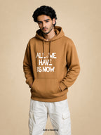 Zwuri Men | Right Now - Biscoff Brown Oversized Hoodie