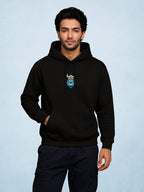Zwuri Men | Norse - Pitch Black Oversized Hoodie