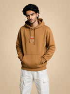 Zwuri Men | Spine - Biscoff Brown Oversized Hoodie