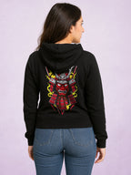 Zwuri Women | Shogun Mode - Pitch Black Oversized Hoodie