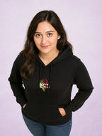 Zwuri Women | Shogun Mode - Pitch Black Oversized Hoodie