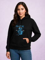 Zwuri Women | Fracture - Pitch Black Oversized Hoodie