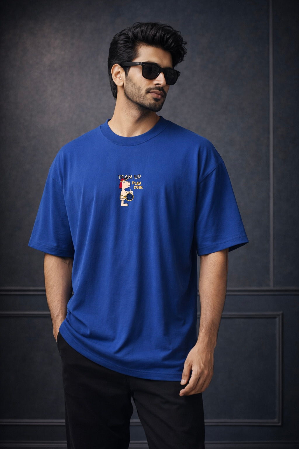 Zwuri Men | Team Up - Ocean Breeze Oversized T-Shirt