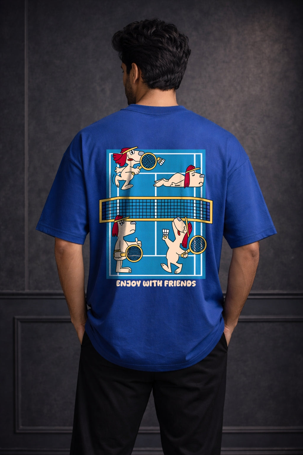 Zwuri Men | Team Up - Ocean Breeze Oversized T-Shirt