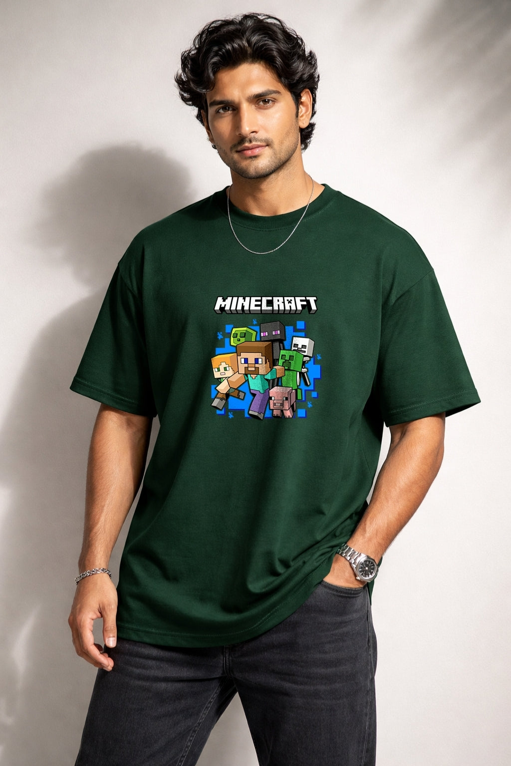 Zwuri Men | Minecraft - Jungle Vibe Oversized T-Shirt