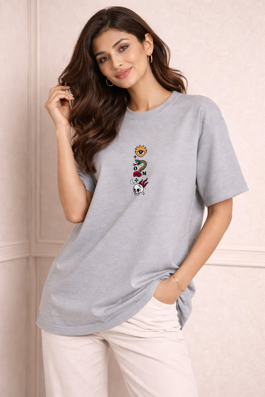Zwuri Women | Mad Girls Club - Concrete Jungle Oversized T-Shirt