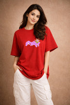 Zwuri Women | Street Style - Cherry Bomb Oversized T-Shirt