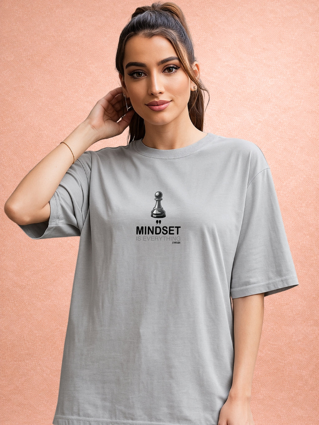 Zwuri Women | Queen - Concrete Jungle Oversized T-Shirt